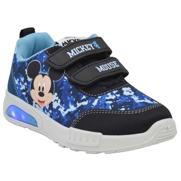 ZAPATILLA FOOTY MODELO DEPORTIVO MICKEY CON LUZ AL