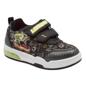 ZAPATILLA FOOTY LINEA PLUS DINO TRANSFORMER NEGRA