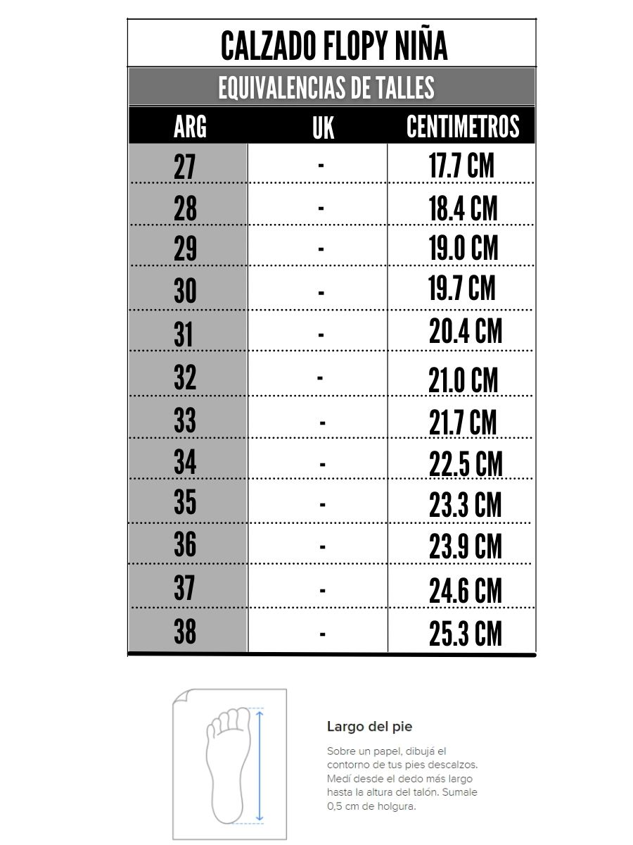 Tabla de talles