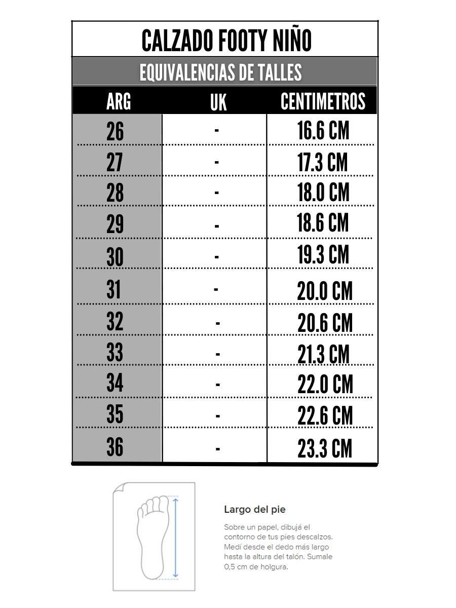 Tabla de talles