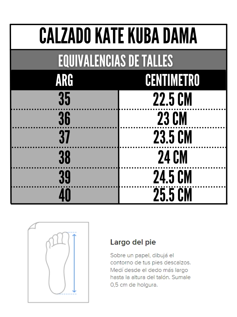 Tabla de talles