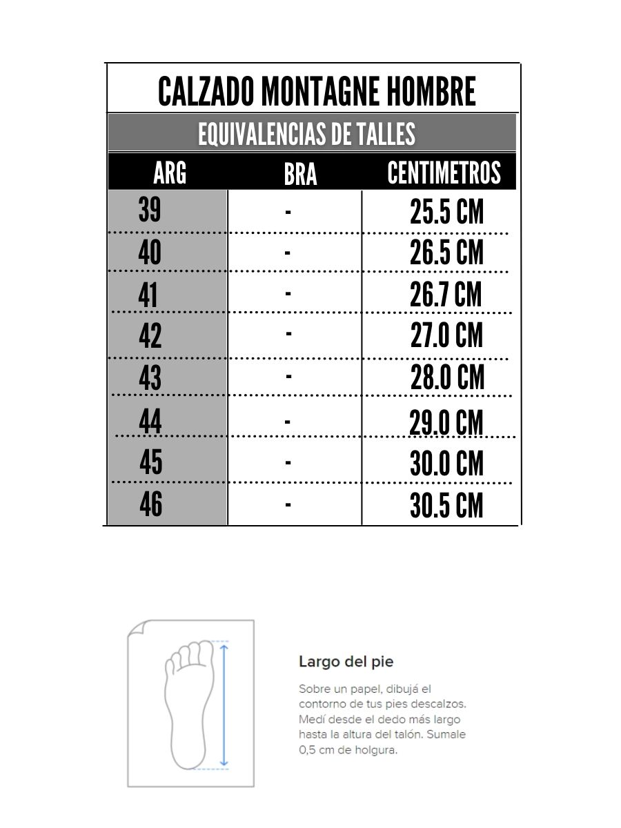 Tabla de talles