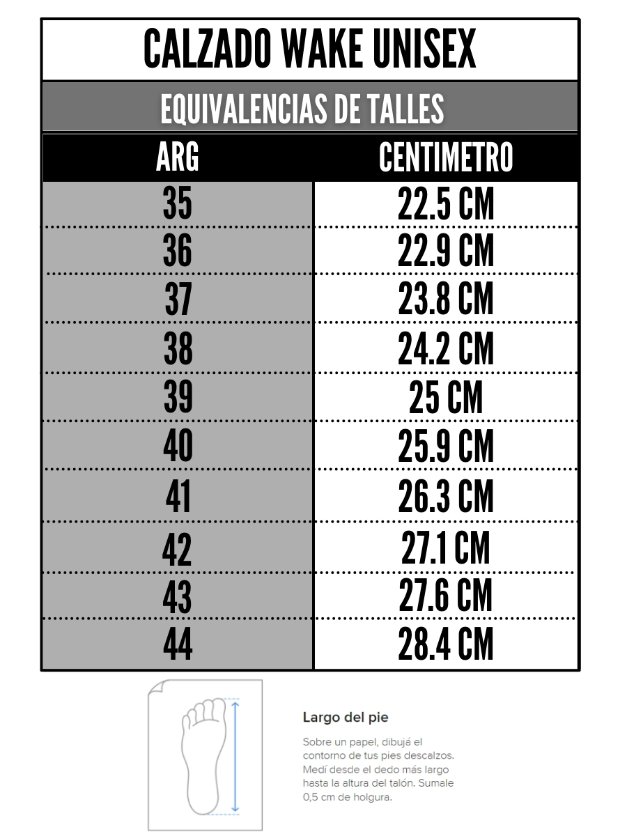 Tabla de talles