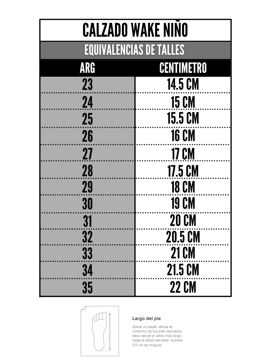 Tabla de talles