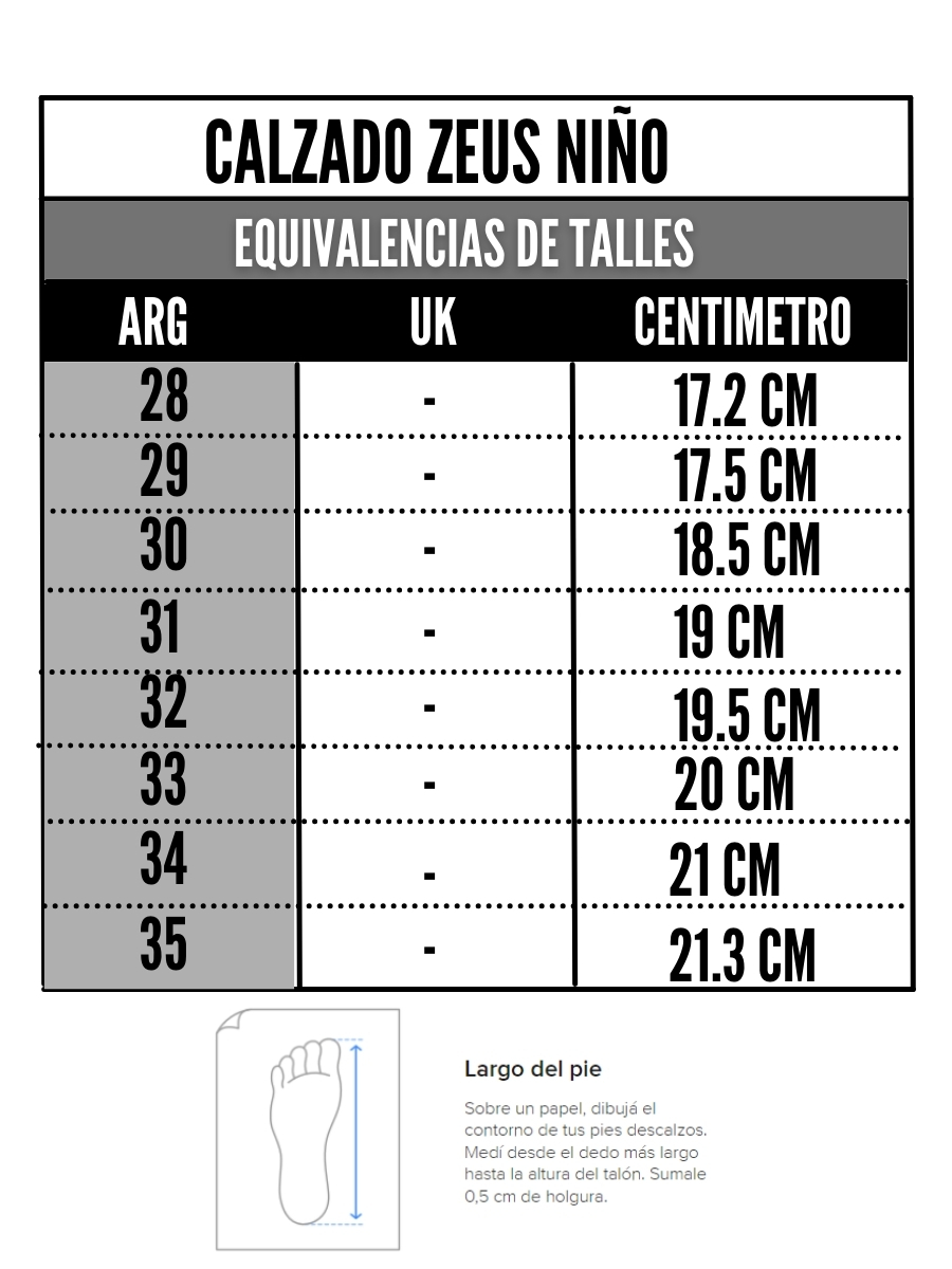 Tabla de talles
